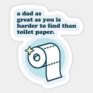 Toilet Paper Father's Day Quarantine Gift Sticker